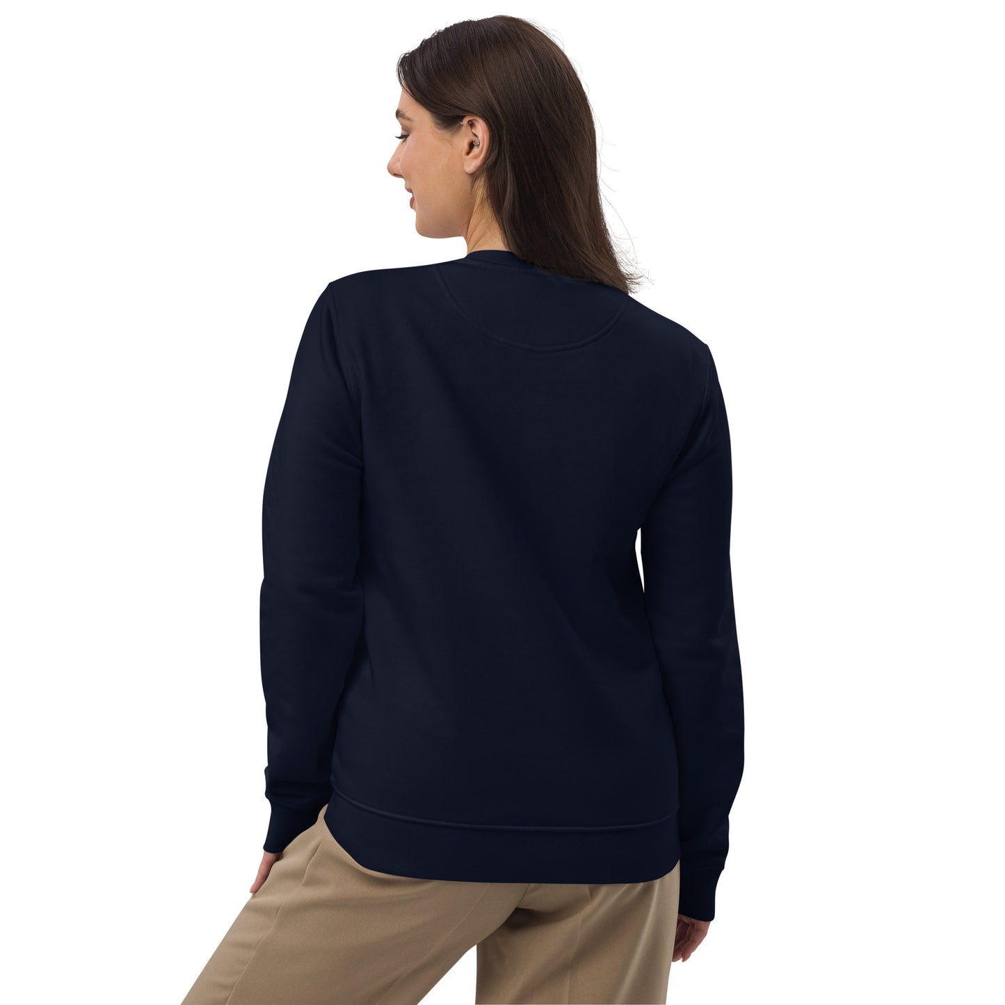 FE017.1 - Unisex Bio-Pullover - Sweater - Sweatshirt - Woman Life Freedom 1 - blue/red logo