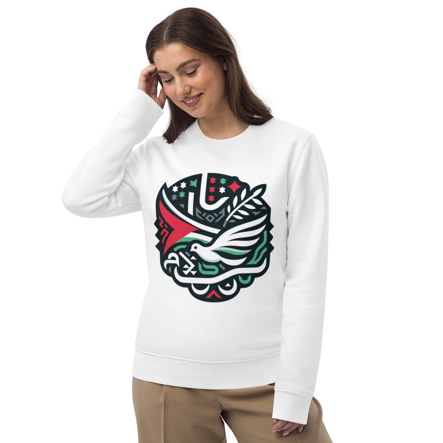FE037 - Unisex Bio-Pullover - Sweater - Sweatshirt - Free Palestine 1